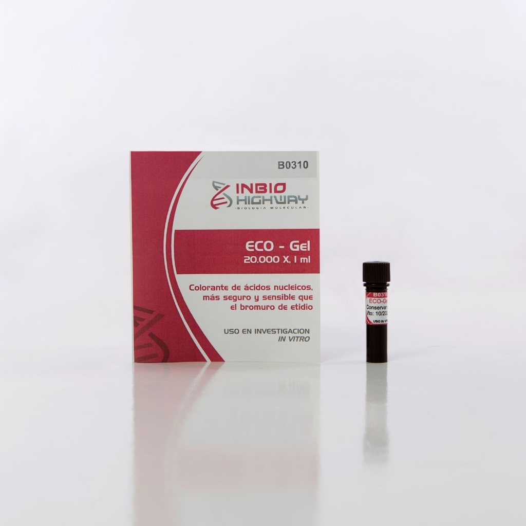 ECO-Gel 20.000X 1 ml Highway (Colorante ácidos nucleicos, más seguro que BrEt.)