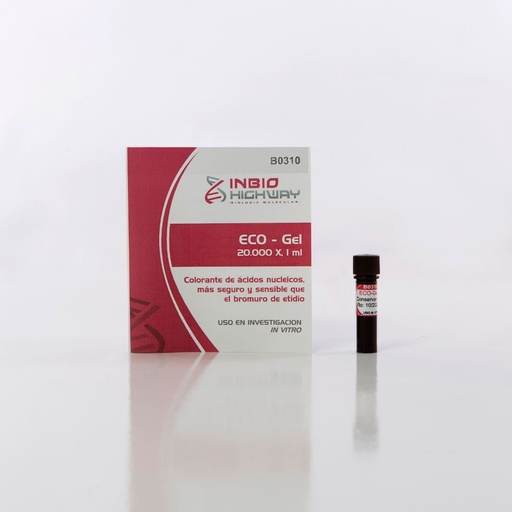 [B0310] ECO-Gel 20.000X 1 ml Highway (Colorante ácidos nucleicos, más seguro que BrEt.)