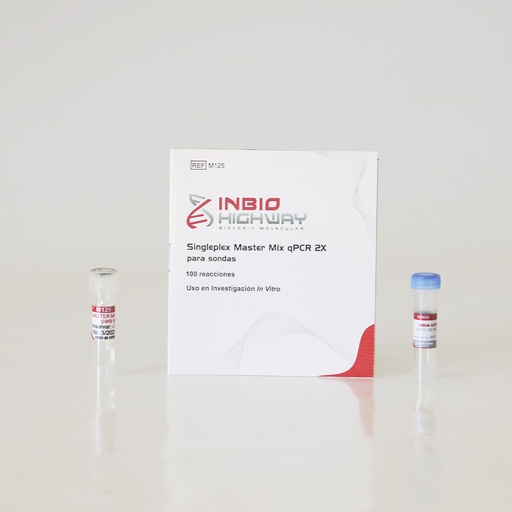 [M125-100] Singleplex Master Mix qPCR 2X para SONDAS, 100 reacciones x 20 ul Highway